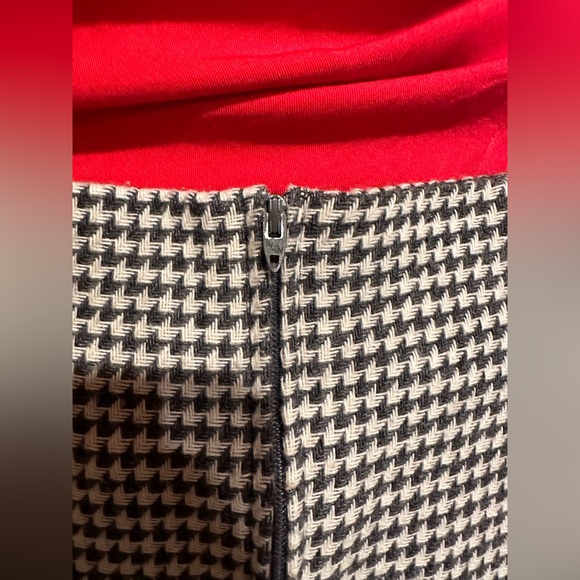 Norton McNaughton Black & White Checkered Skirt Zip Back Good Condition … - Picture 6 of 12